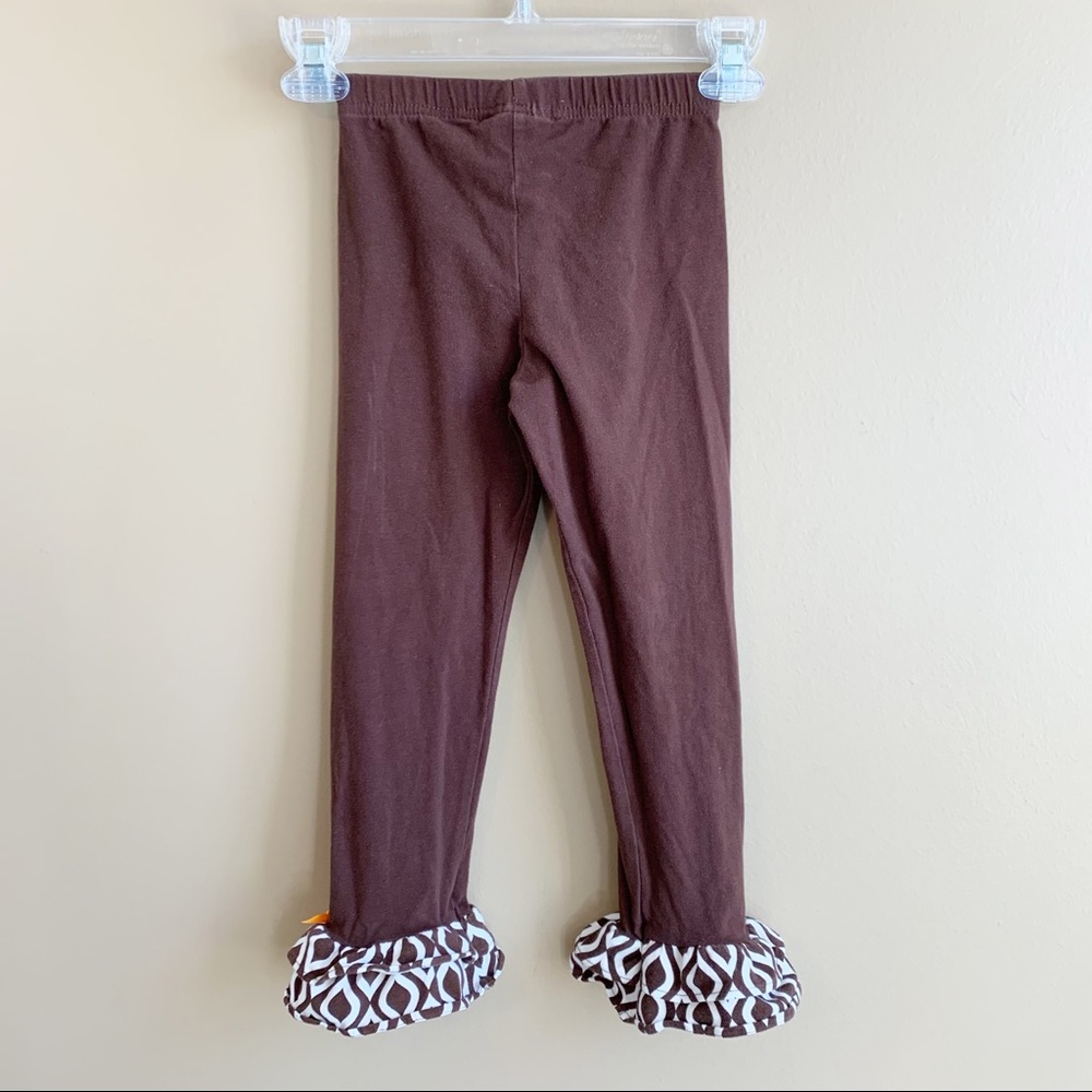 EMILY ROSE fall pumpkin outfit size 6 leggings and top with flaw - Picture 4 of 8